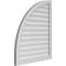Ekena Millwork Quarter Round Top Left Surface Mount PVC Gable Vent w/ 2"W x 1-1/2"P Brickmould Frame, 30"W x 36"H GVPQL30X3602SN - alternate 3